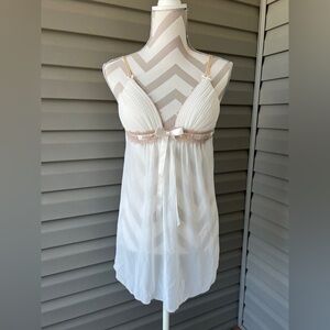 Linea Donatella Women's White and Cream Blouse Sz S